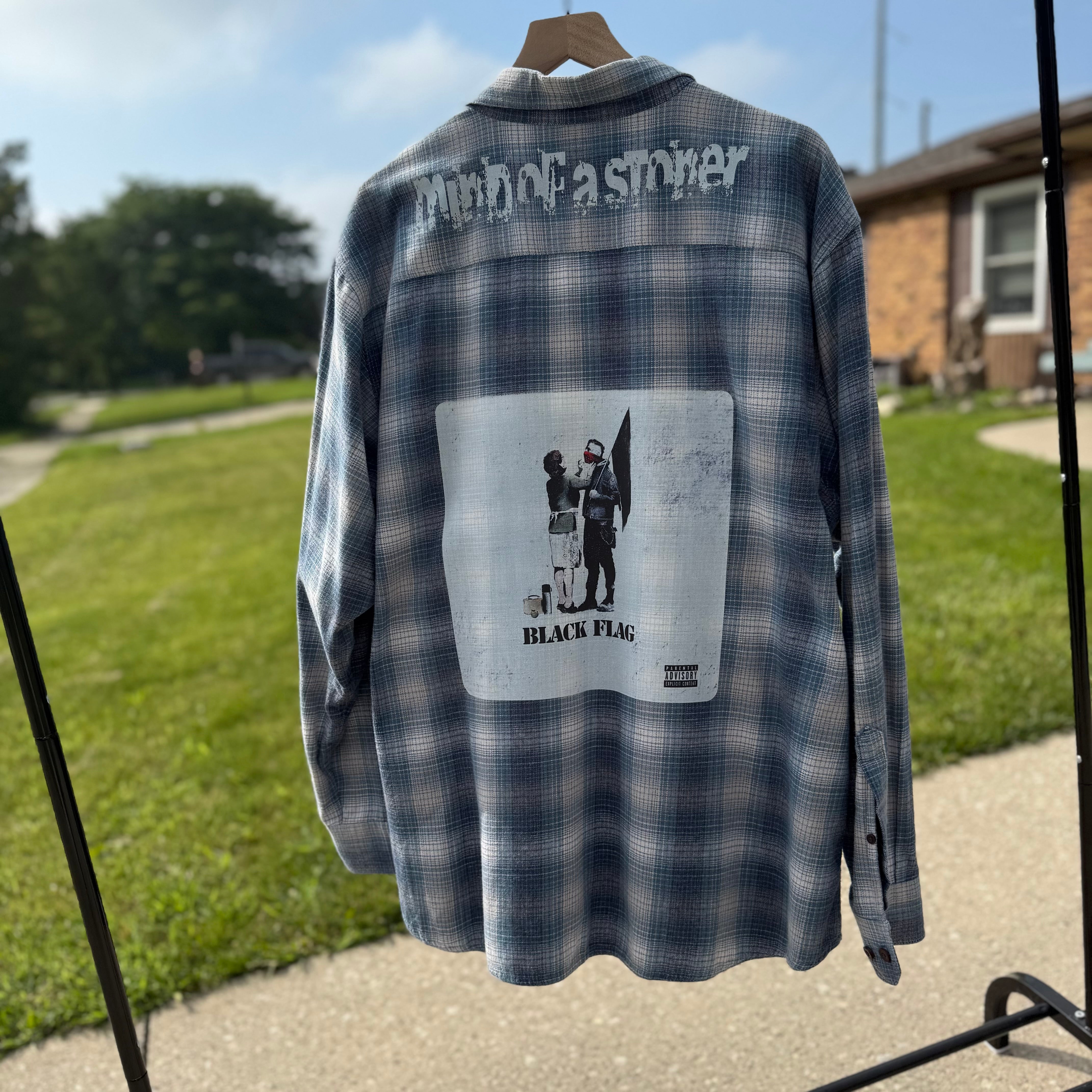 MGK Black Flag Upthrift Flannel Size 2XL
