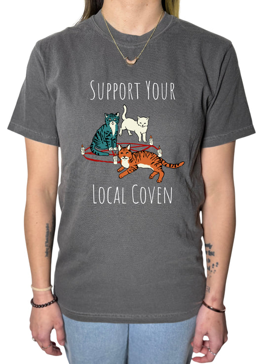 Support Your Local Coven Comfort Colors Tee