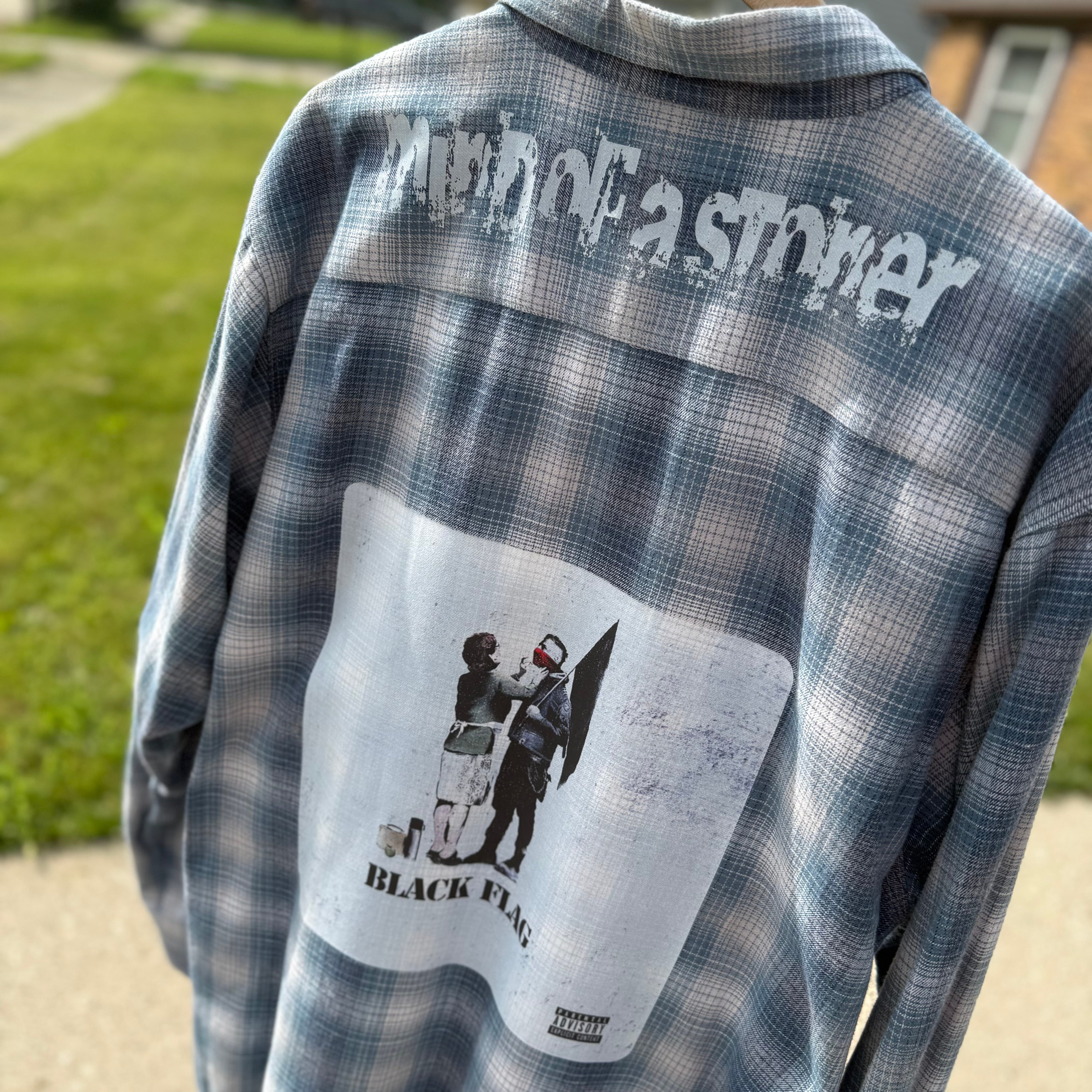 MGK Black Flag Upthrift Flannel Size 2XL