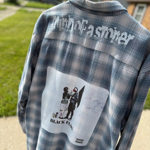 MGK Black Flag Upthrift Flannel Size 2XL