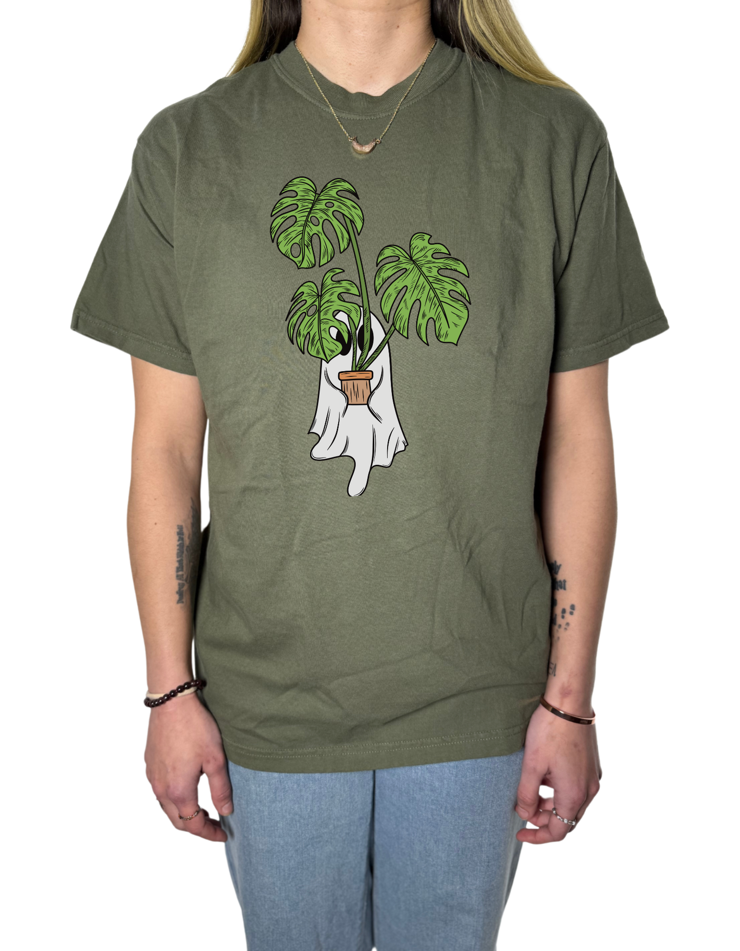Monstera Ghostie Comfort Colors Tee