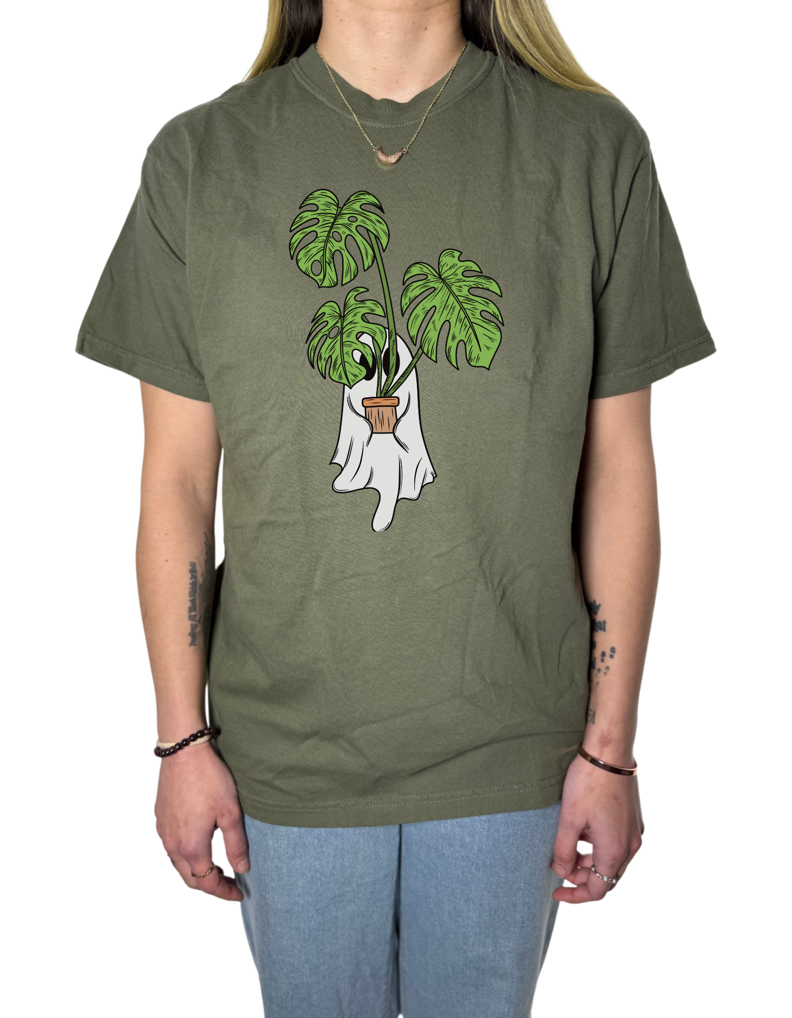Monstera Ghostie Comfort Colors Tee