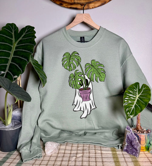 Monstera Ghostie Gildan Tops