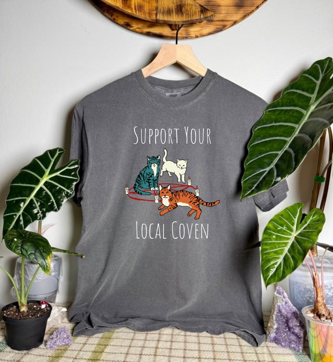 Support Your Local Coven Comfort Colors Tee