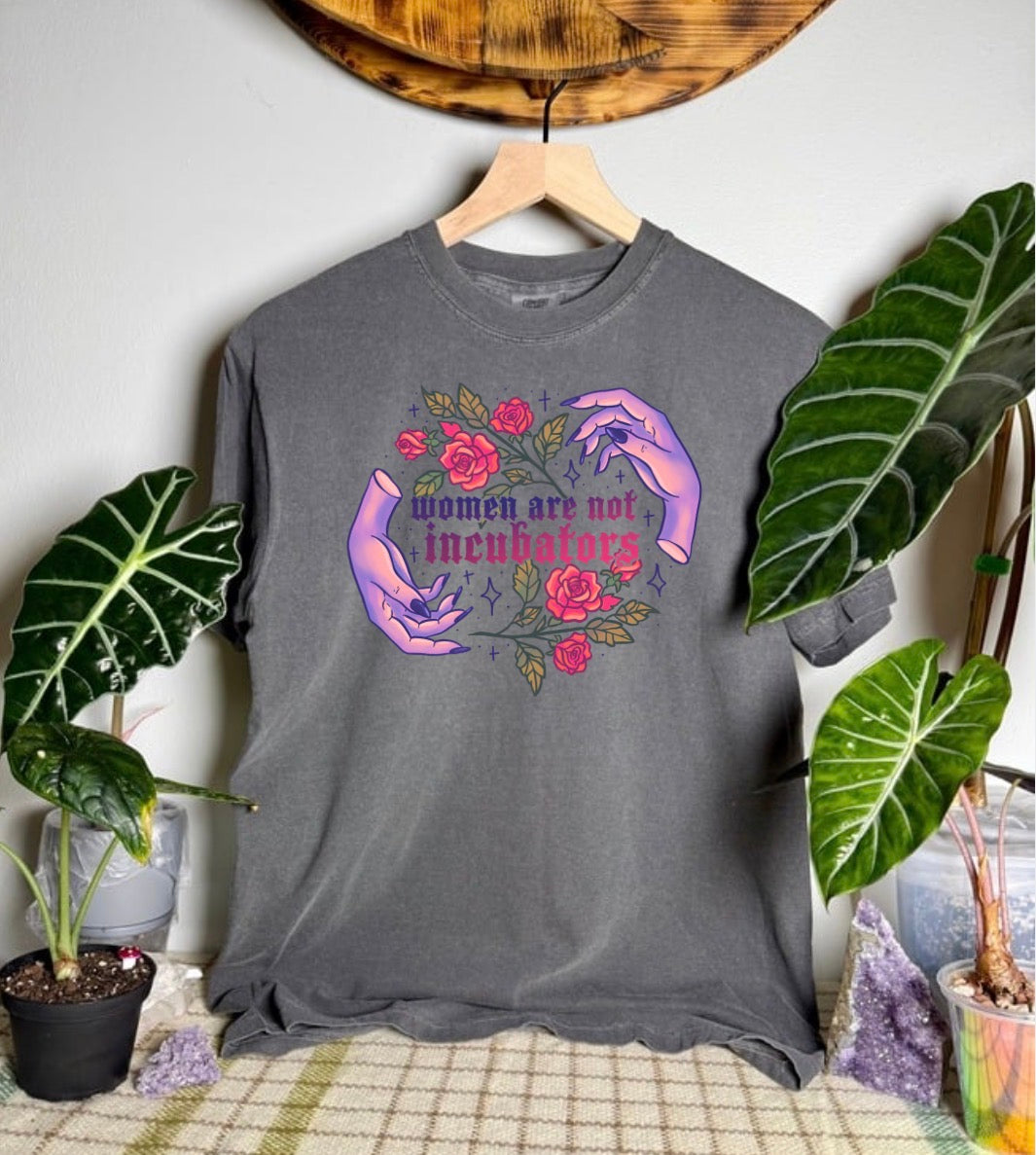 Women Are Not Incubators Comfort Colors Tee