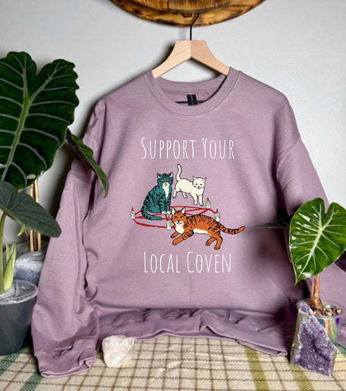 Support Your Local Coven Gildan Tops