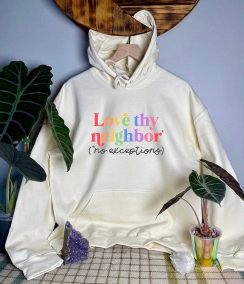Love Thy Neighbor Gildan Tops