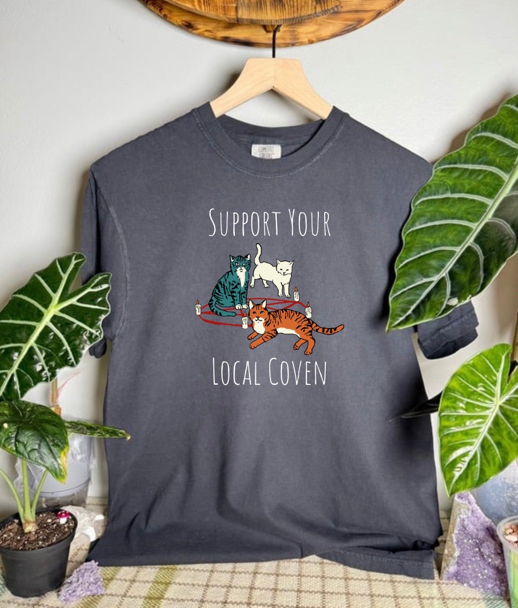 Support Your Local Coven Comfort Colors Tee