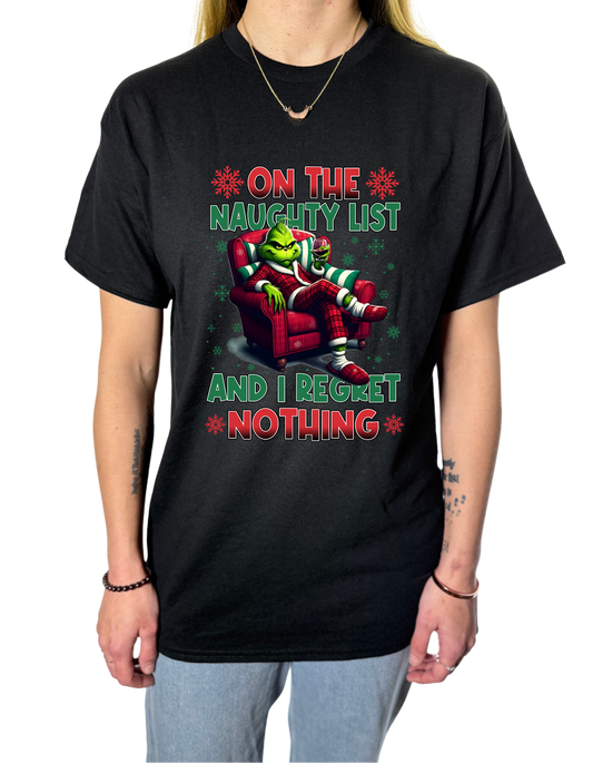Naughty List Grinch Gildan Tops