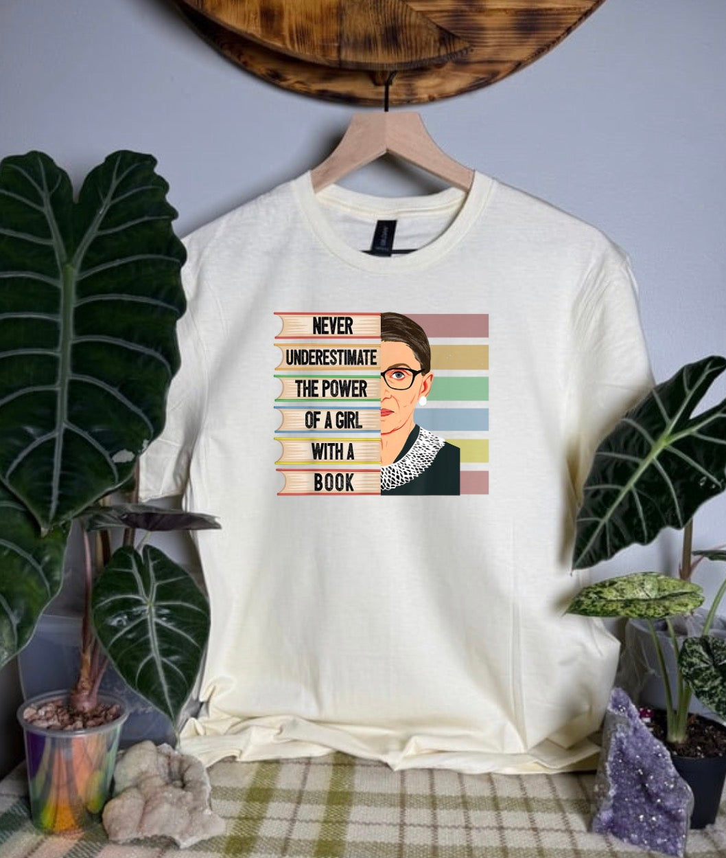 Girl With A Book Gildan Tops