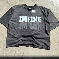 I’m Fine Help Me NSA Black Tee Size L
