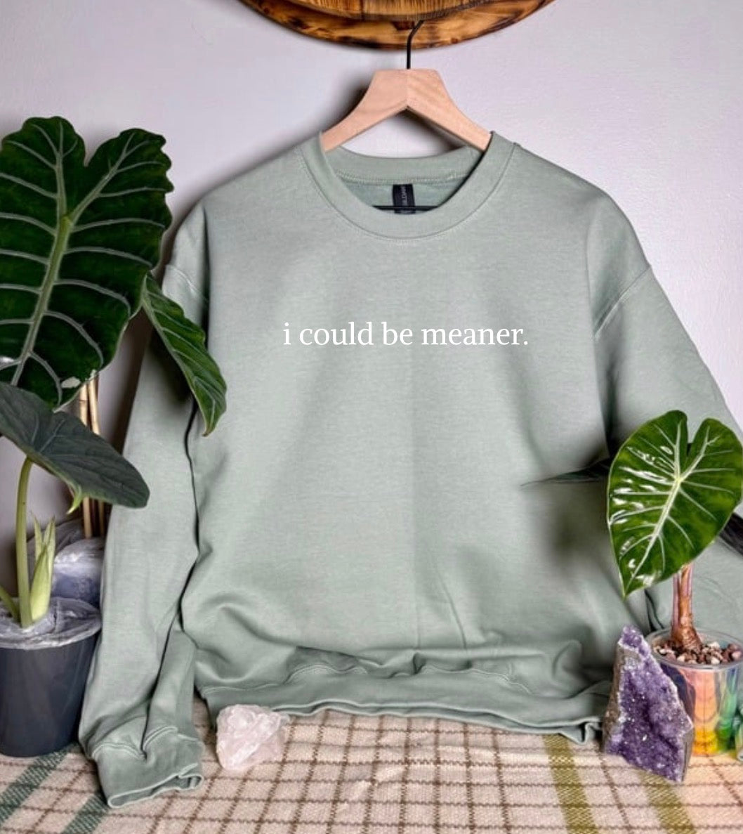 I Could Be Meaner Gildan Tops