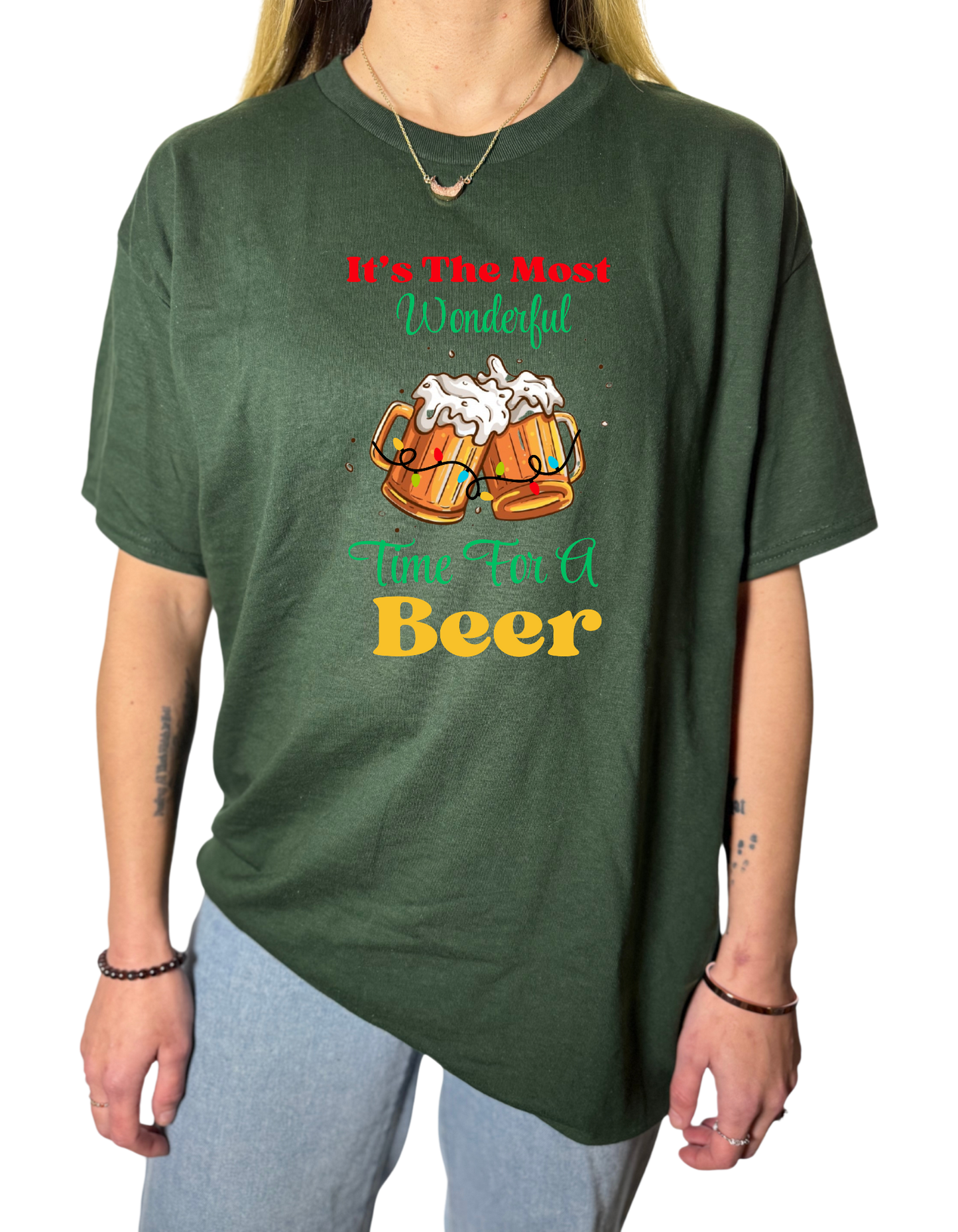 Wonderful Time For A Beer Gildan Tops