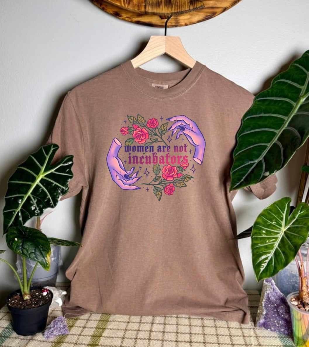 Women Are Not Incubators Comfort Colors Tee
