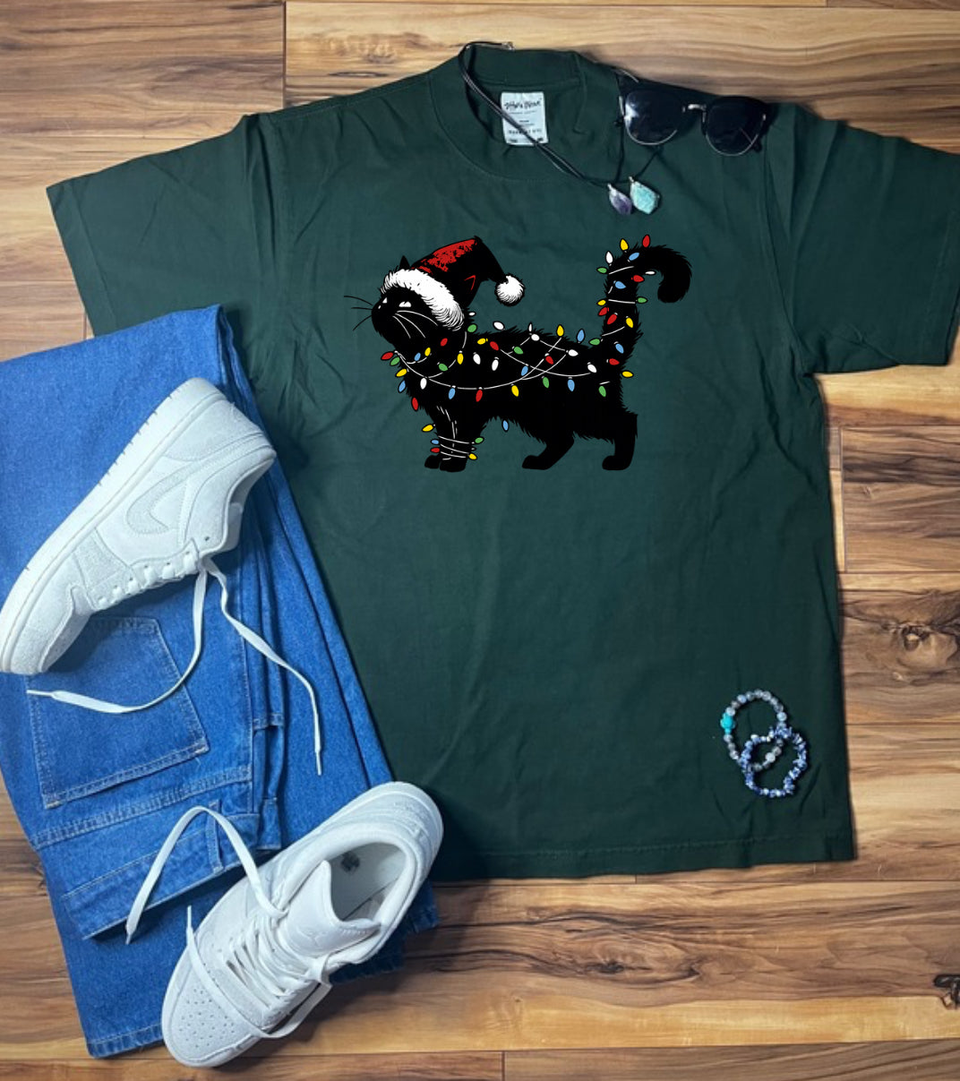 Holiday Cat Shaka Wear Tee