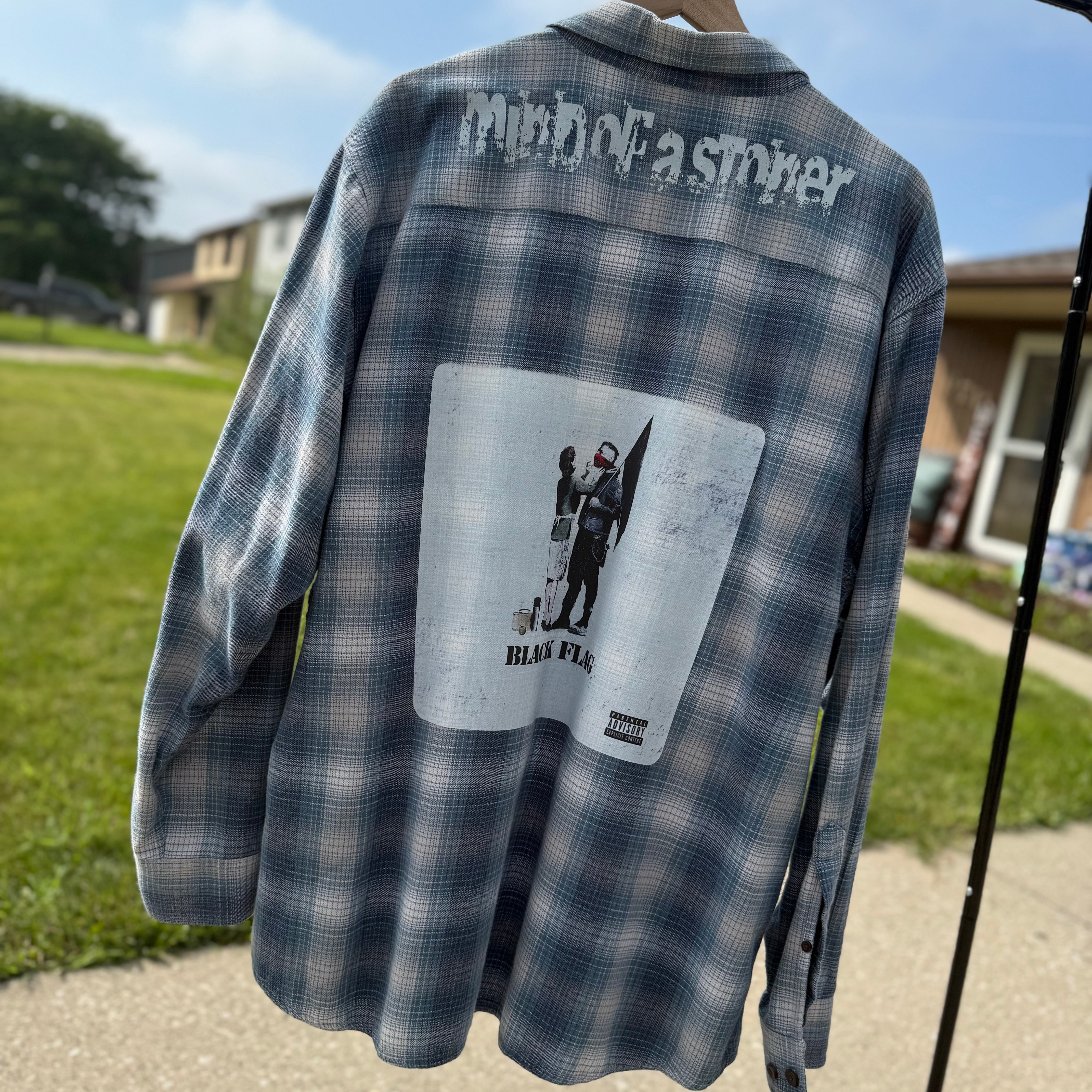 MGK Black Flag Upthrift Flannel Size 2XL