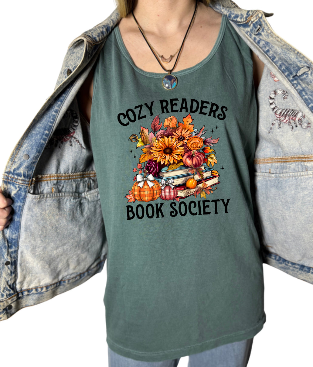 Cozy Readers Book Society Tank