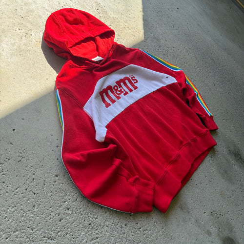 M&M Hoodie W/ Rainbow Sleeves Size M/L