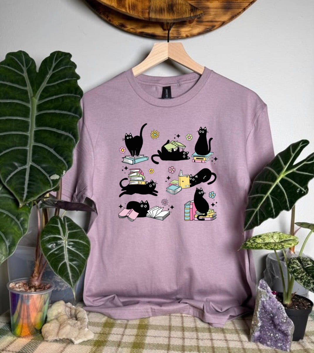 Cats & Books Gildan Tops