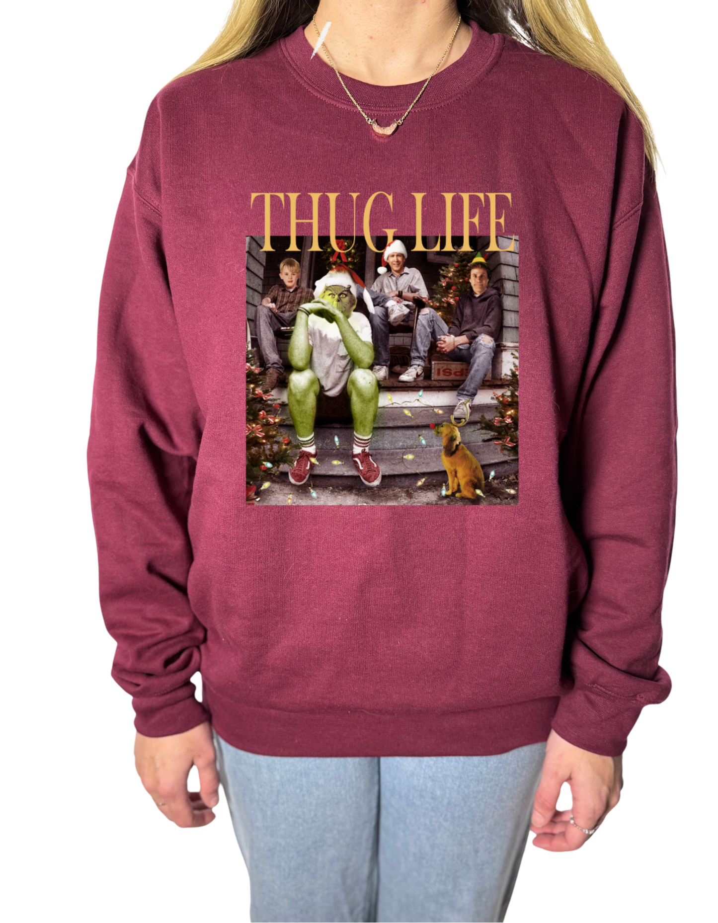 Thug Life Christmas Gildan Tops