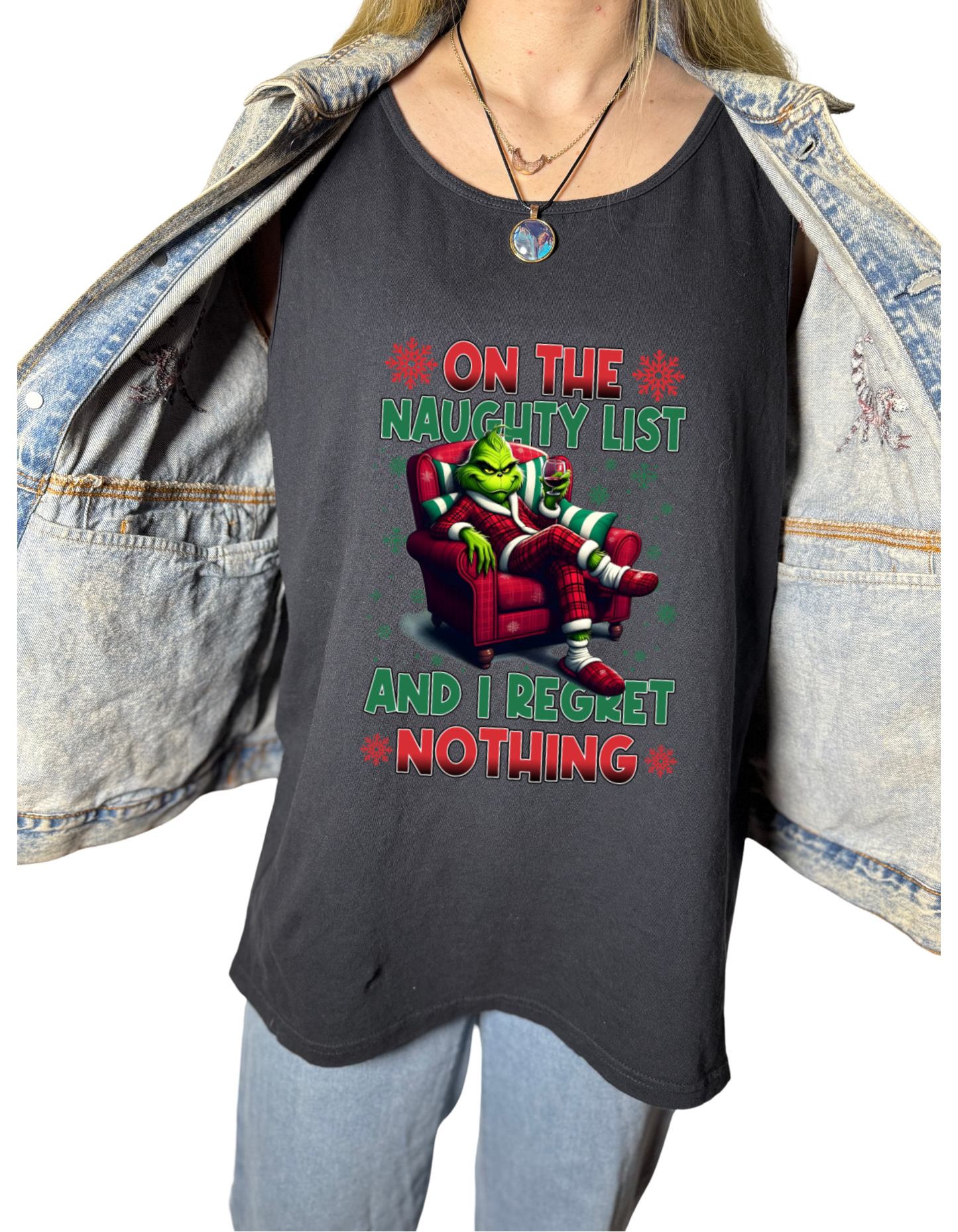 Naughty List Grinch Tank