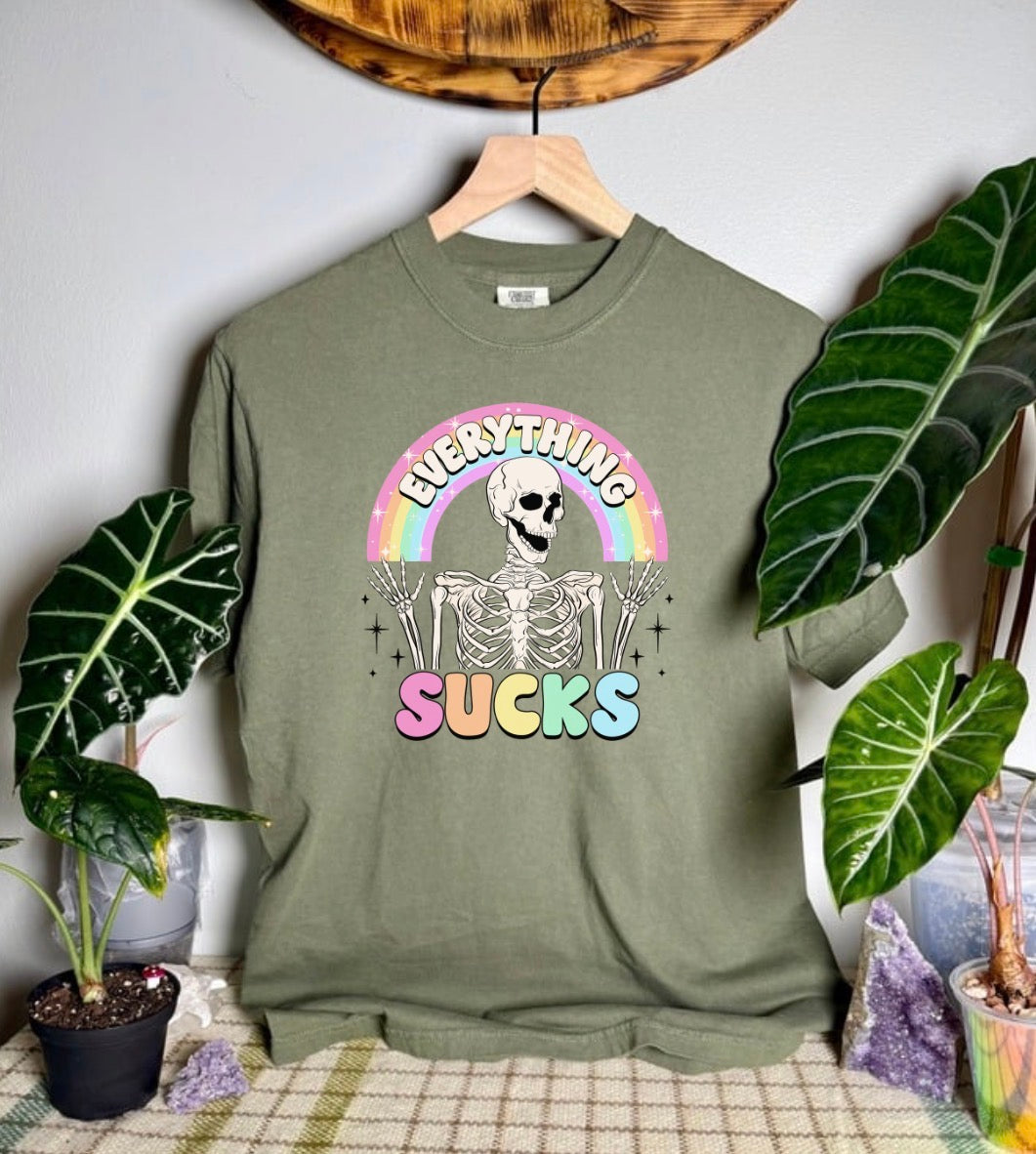 Everything Sucks Comfort Colors Tee
