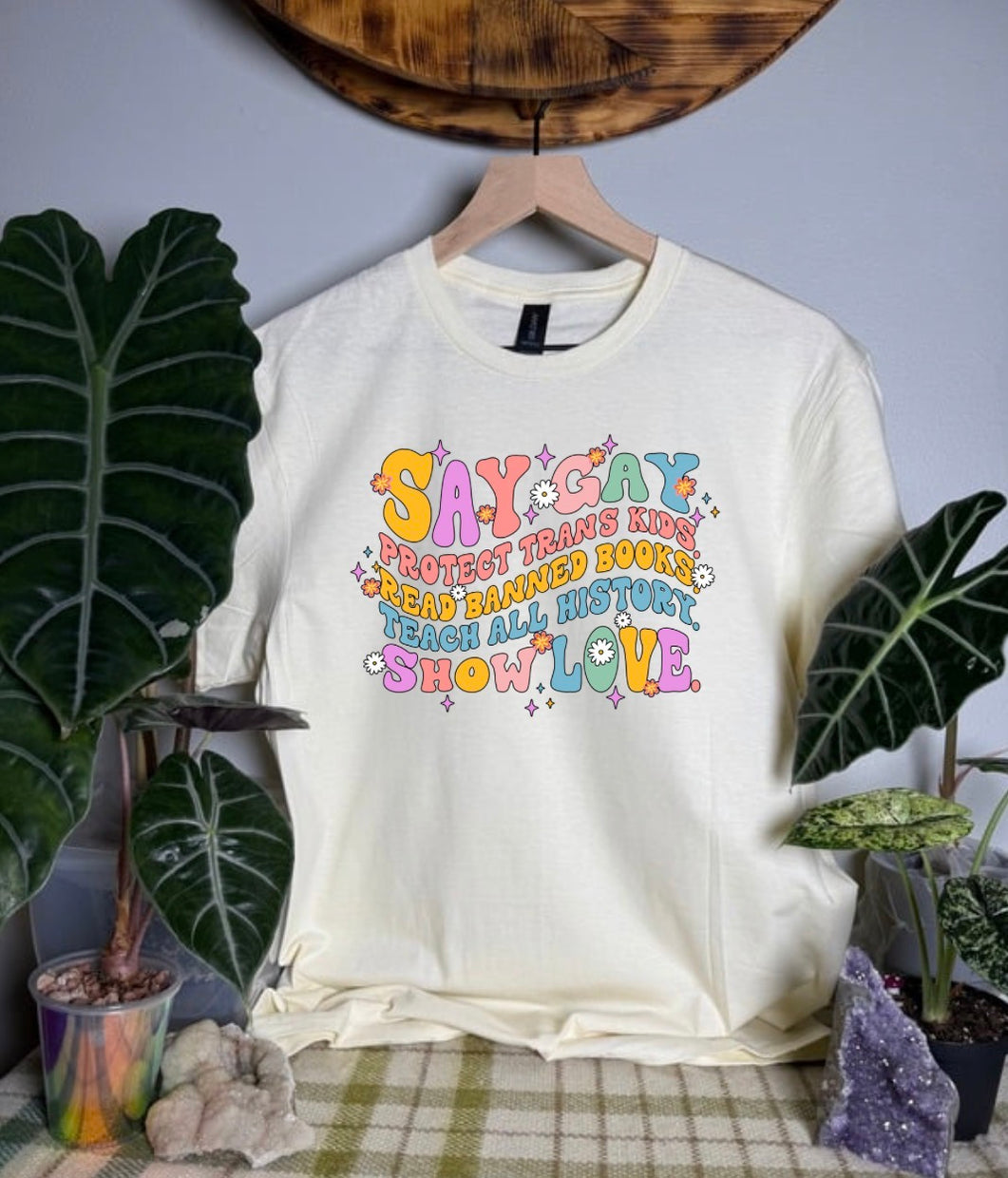Say Gay Gildan Tops