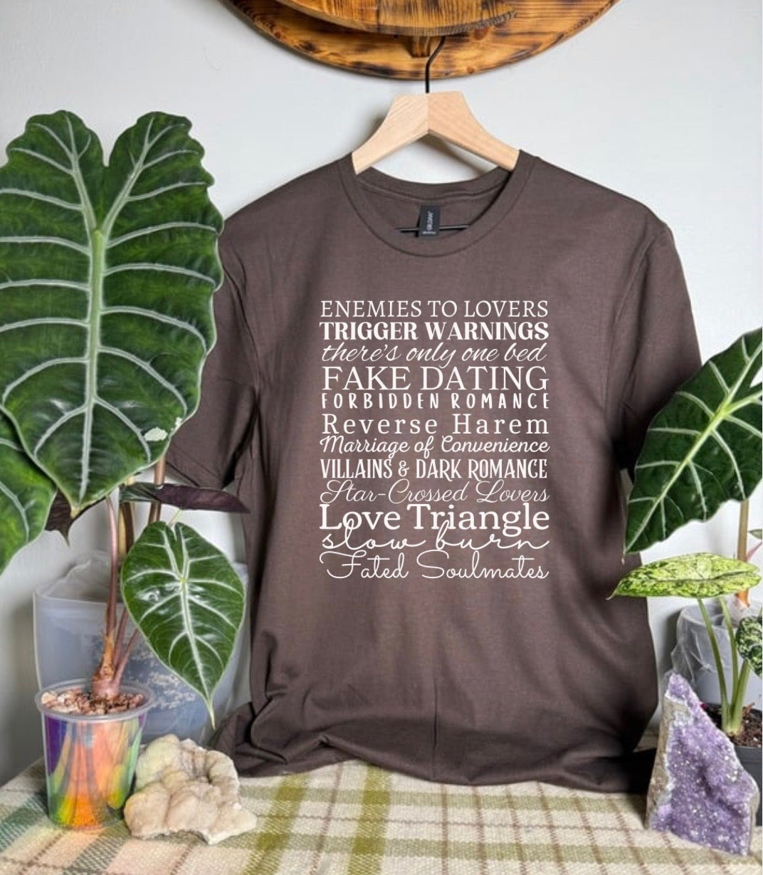 Bookish Tropes Gildan Tops