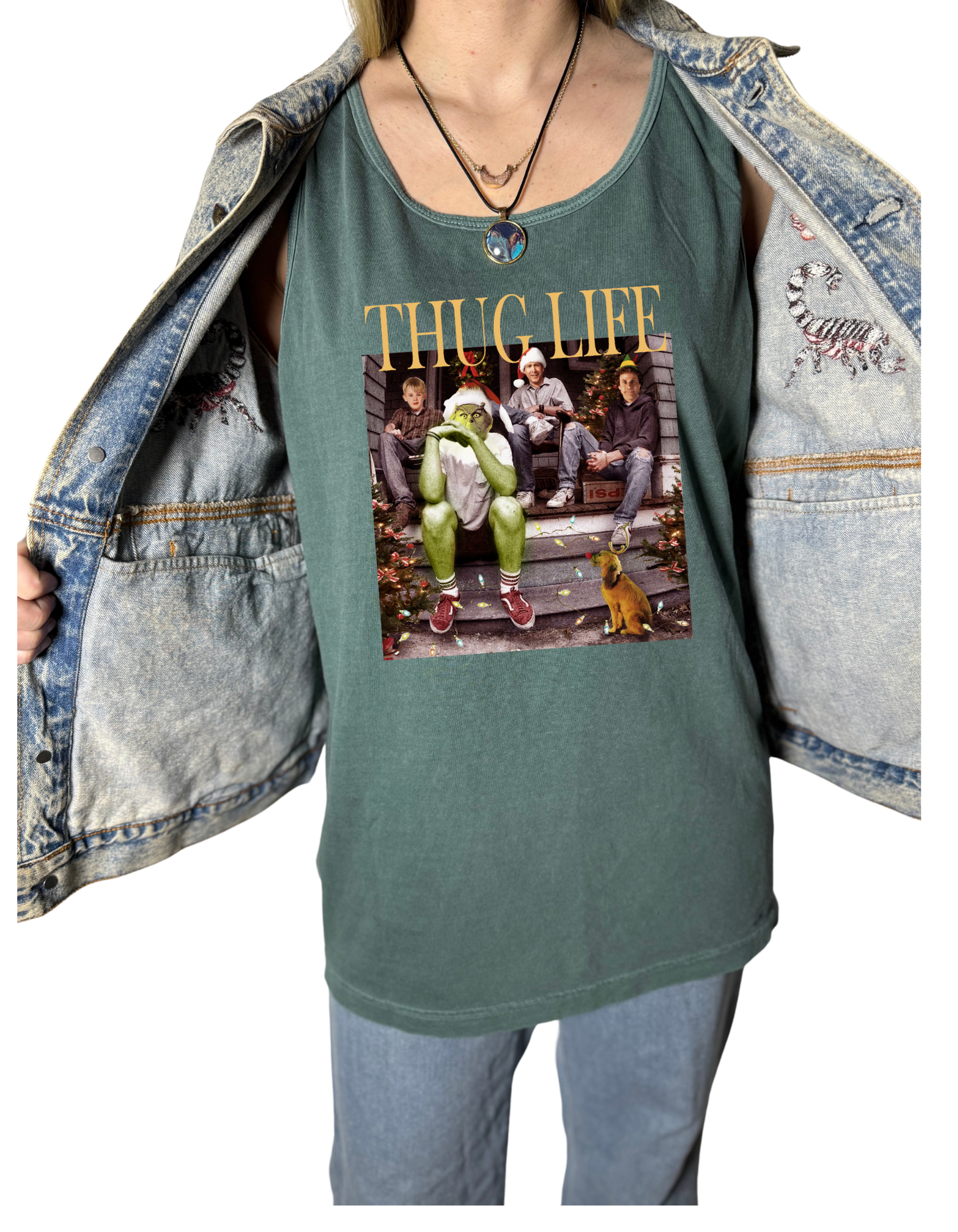 Thug Life Christmas Tank