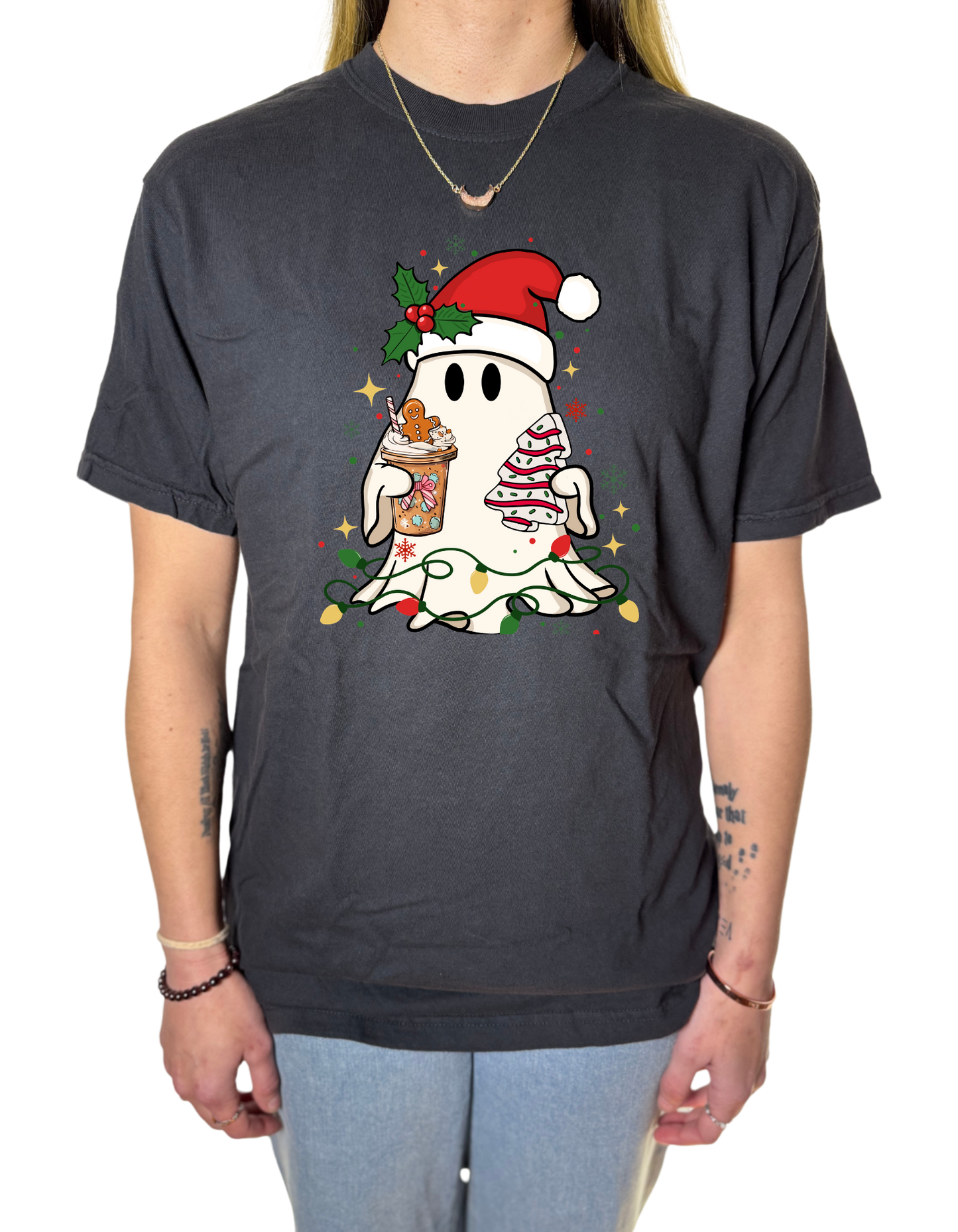 Holiday Ghost Comfort Colors Tee