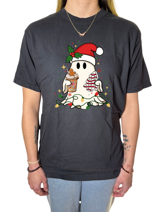 Holiday Ghost Comfort Colors Tee