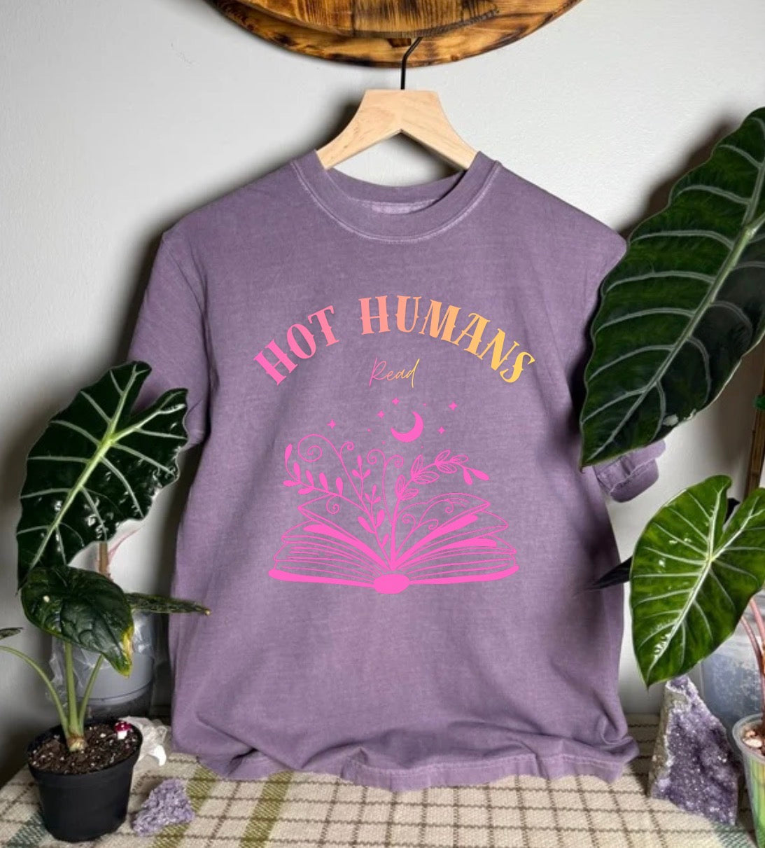 Hot Humans Read Comfort Colors Tee