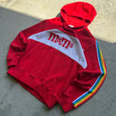 M&M Hoodie W/ Rainbow Sleeves Size M/L