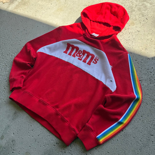 M&M Hoodie W/ Rainbow Sleeves Size M/L