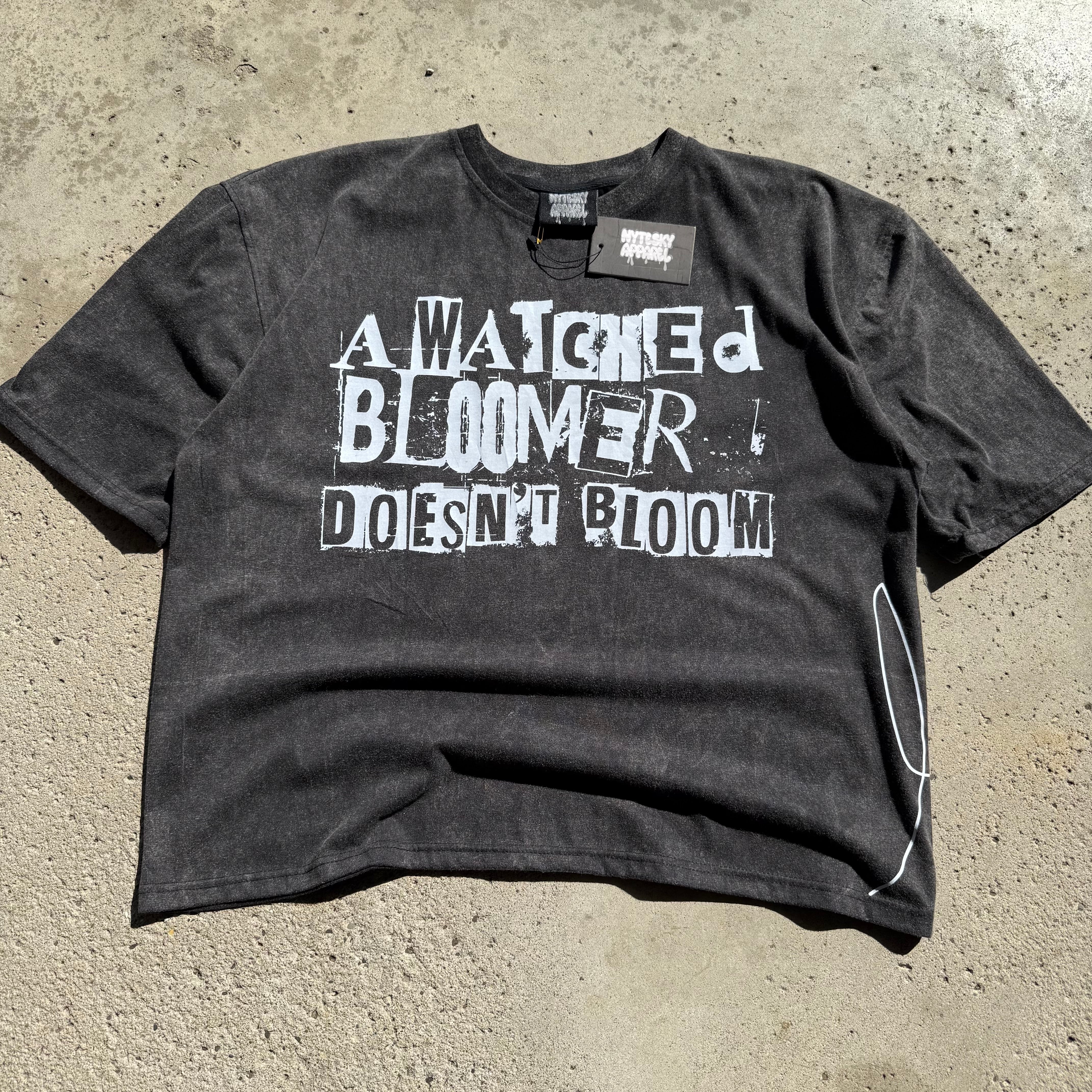 A Watched Bloomer Doesn’t Bloom NSA Black Tee Size L