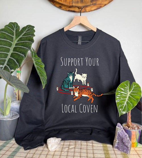 Support Your Local Coven Gildan Tops