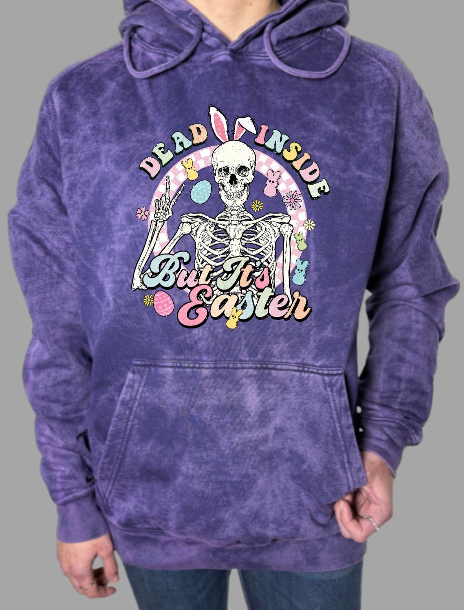 Dead Inside But It’s Easter Vintage Wash Hoodie