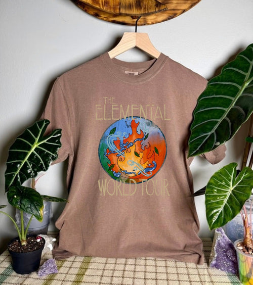 Officially Licensed Brea Lamb: The Elemental World Tour Comfort Colors Band Tee