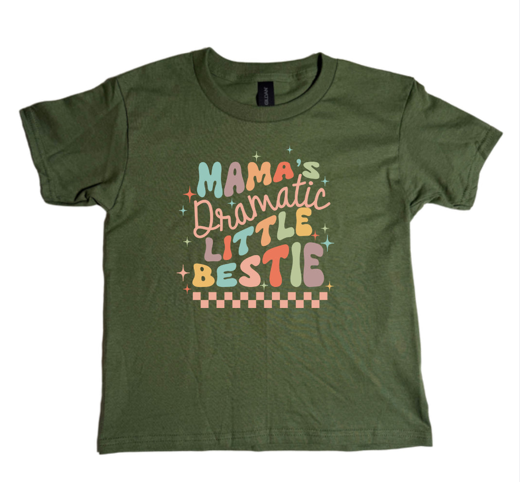 Dramatic Lil Bestie Gildan Youth Tee