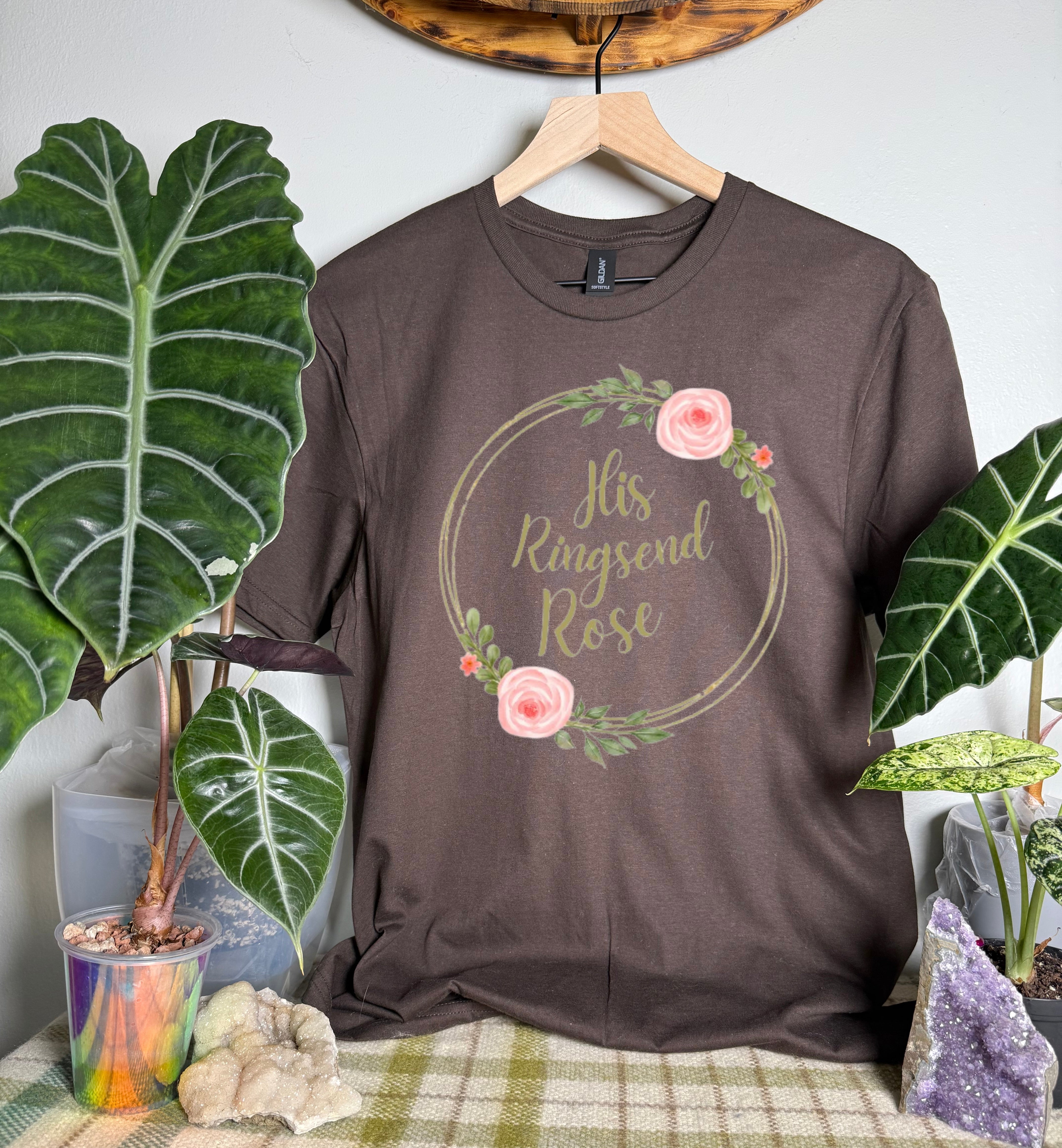 Officially Licensed L. Ballew: His Ringsend Rose Gildan Tops