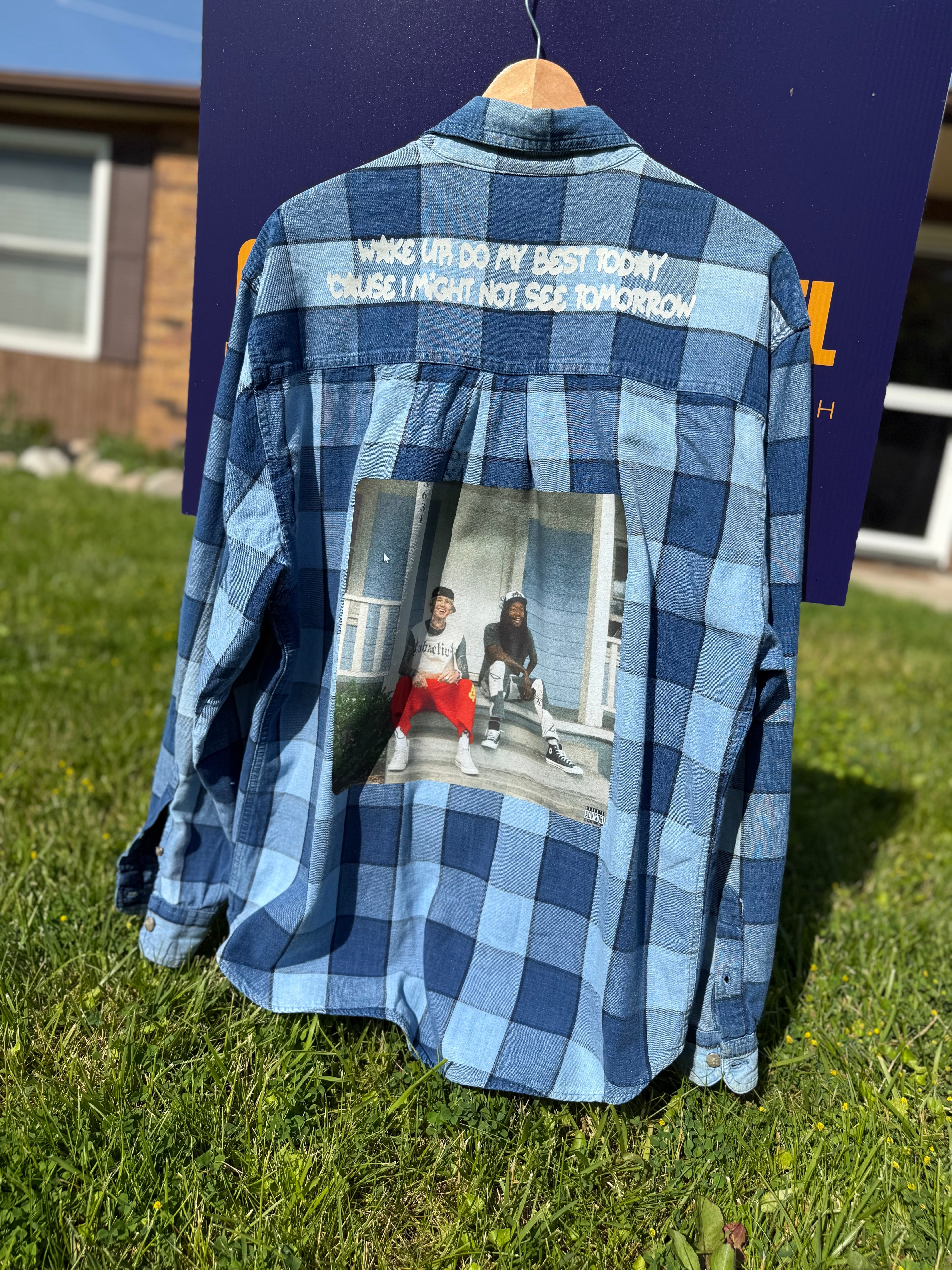 Upthrift MGK & Wiz Button Up Size M