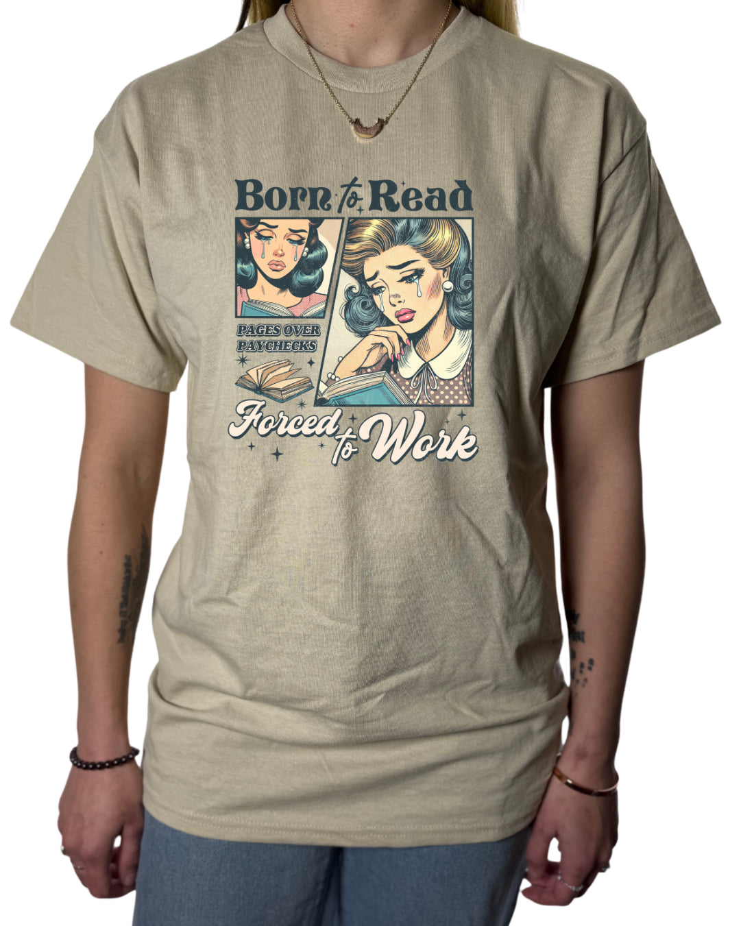 Born To Read Gildan Tops