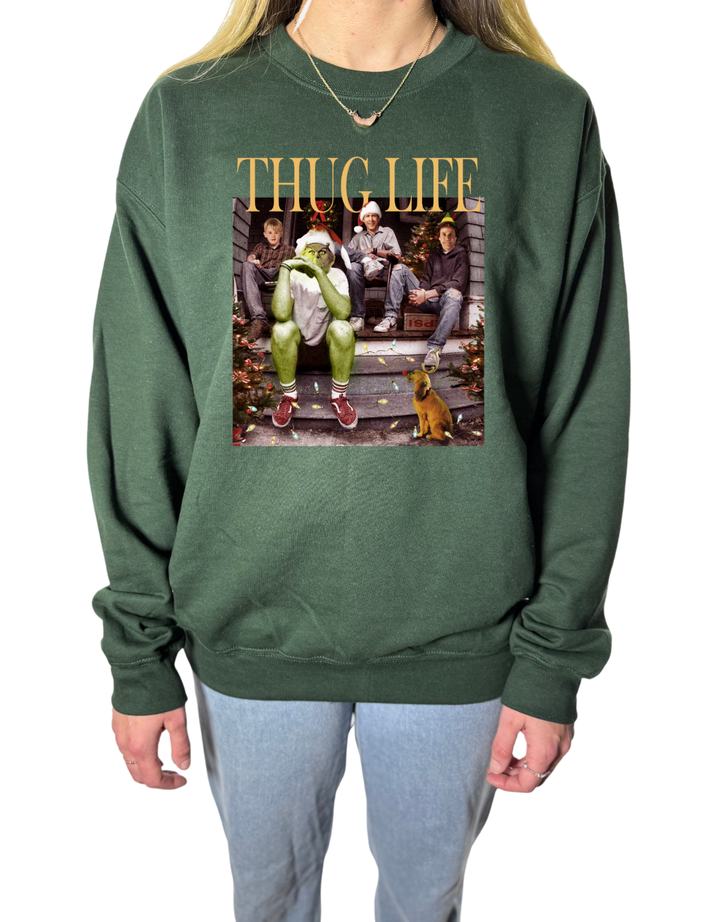 Thug Life Christmas Gildan Tops