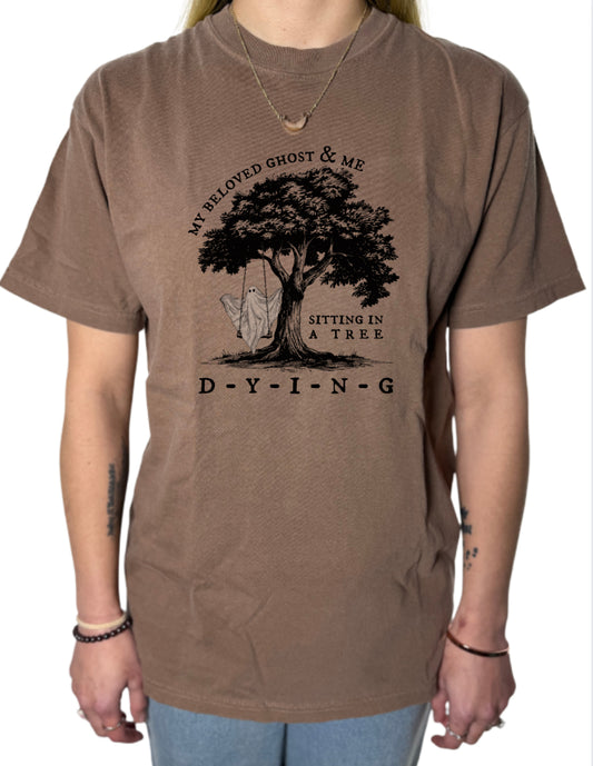 My Beloved Ghost And Me Comfort Colors Tee