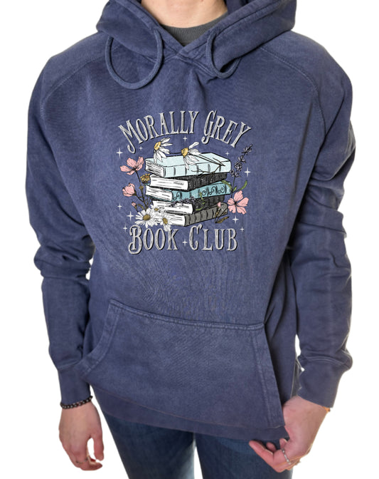 Morally Grey Vintage Wash Hoodie