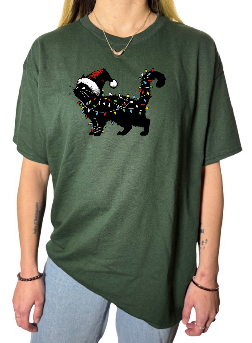 Holiday Cat Gildan Tops