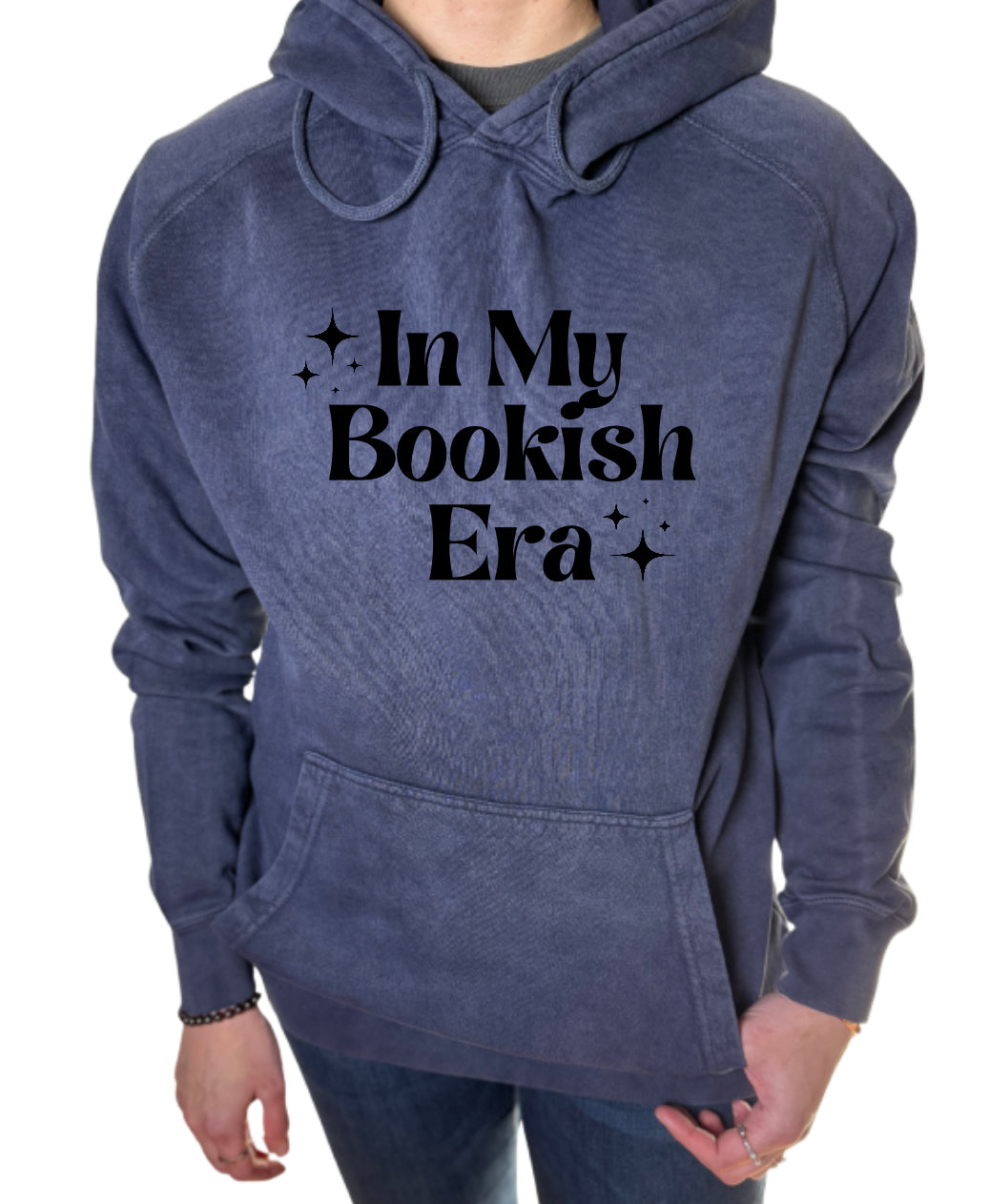 Bookish Era Vintage Wash Hoodie