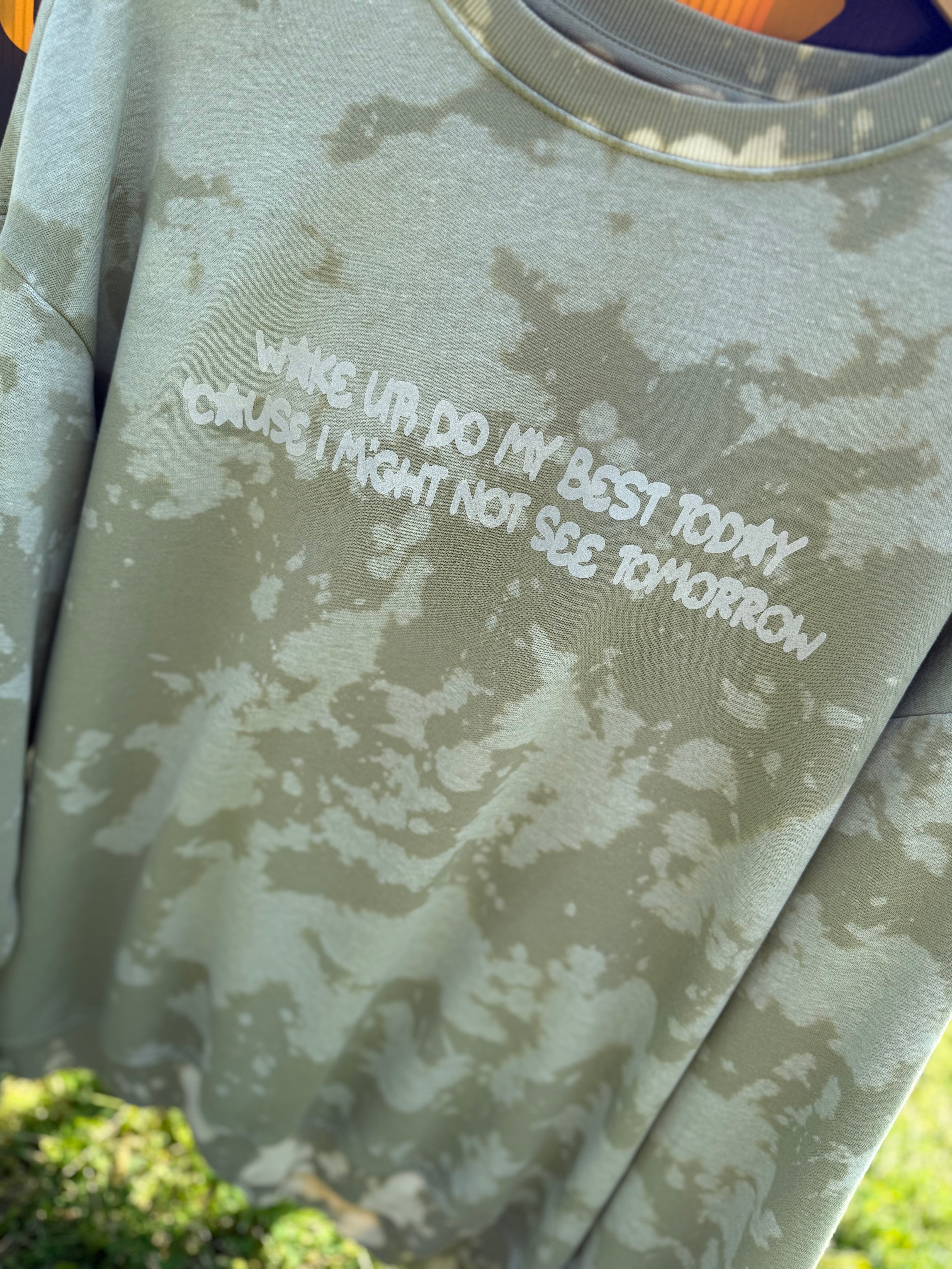 Upthrift MGK & Wiz Bleach Dyed Crewneck Size M/L