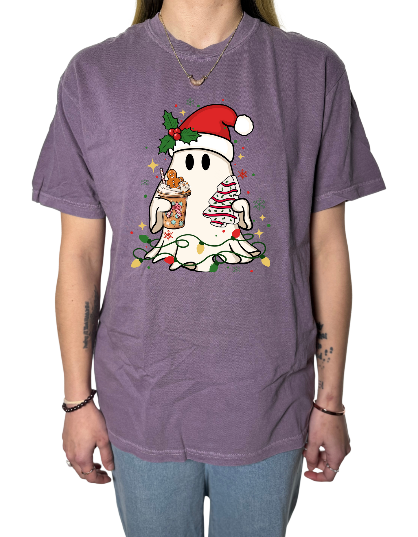 Holiday Ghost Comfort Colors Tee