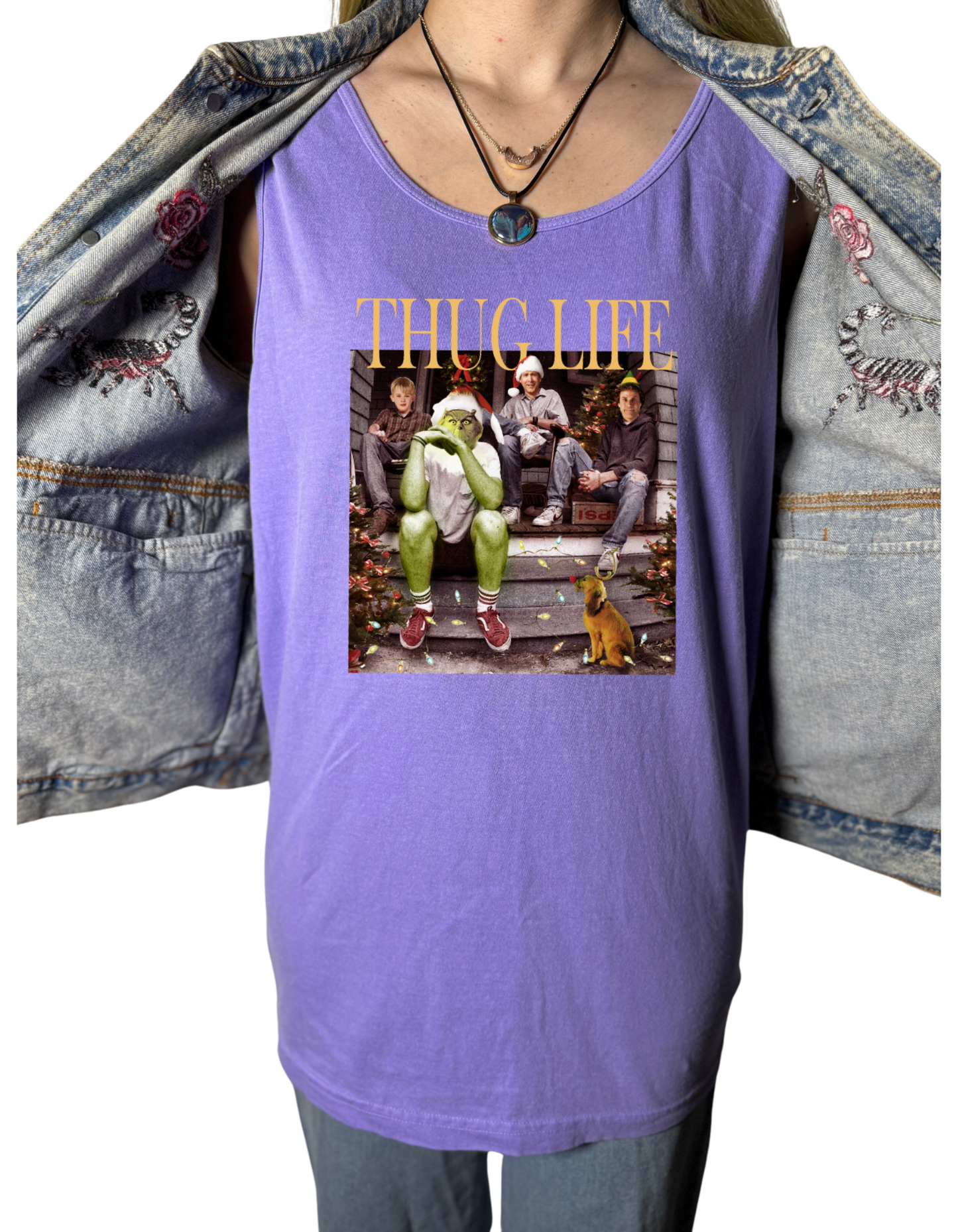 Thug Life Christmas Tank